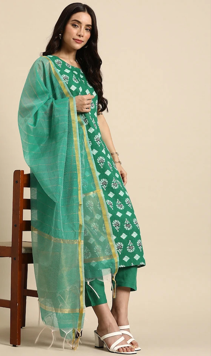Ethnic Motifs Printed Regular Kurta With Trousers & Dupatta  uploaded by NR Creations on 7/21/2023