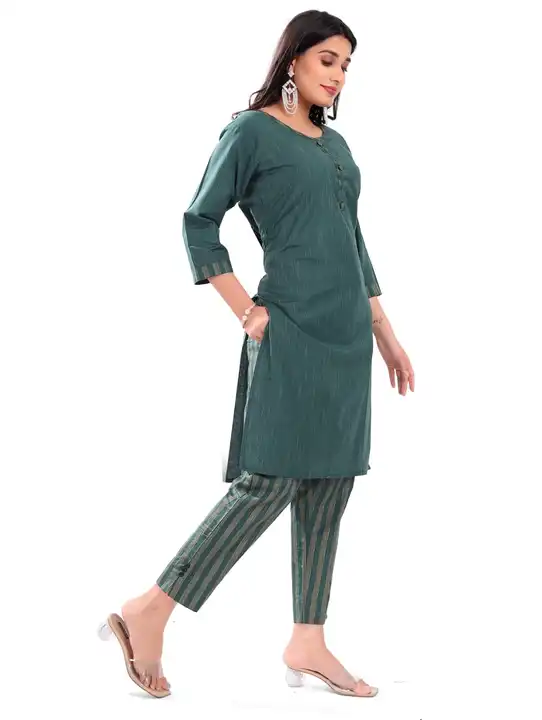 Kurti with trousers  uploaded by Shahi fabricotar on 7/21/2023