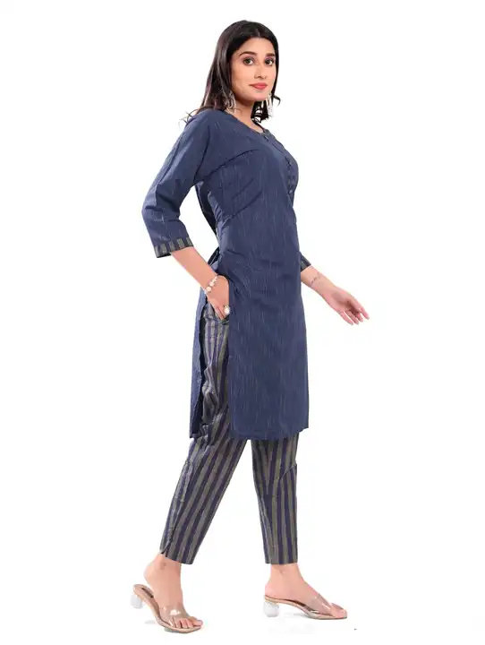 Kurti with trousers  uploaded by Shahi fabricotar on 7/21/2023