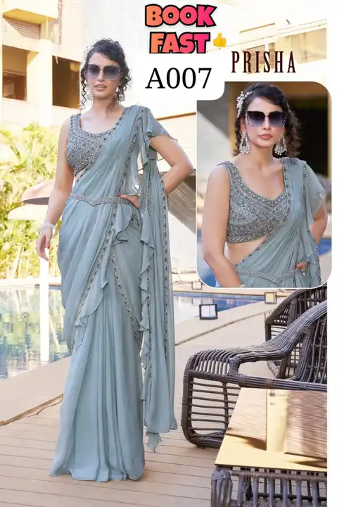 Gharara dreapse saree an uploaded by Wedding collection on 7/21/2023