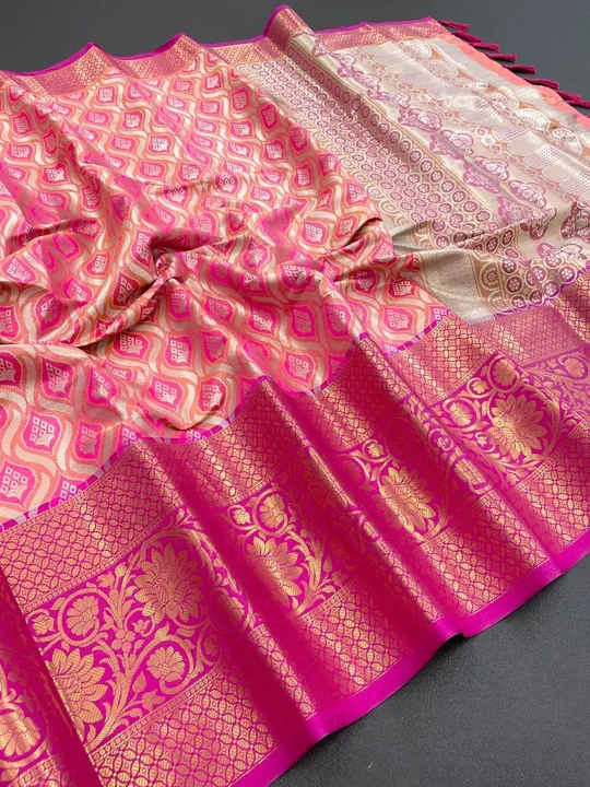 Soft kanjivaram silk uploaded by Suyukti fab on 7/21/2023