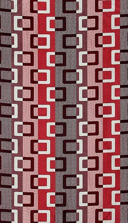 Geometric box printed multicolor curtain 7FT Door set of 1_Maroon uploaded by Home max india on 7/21/2023