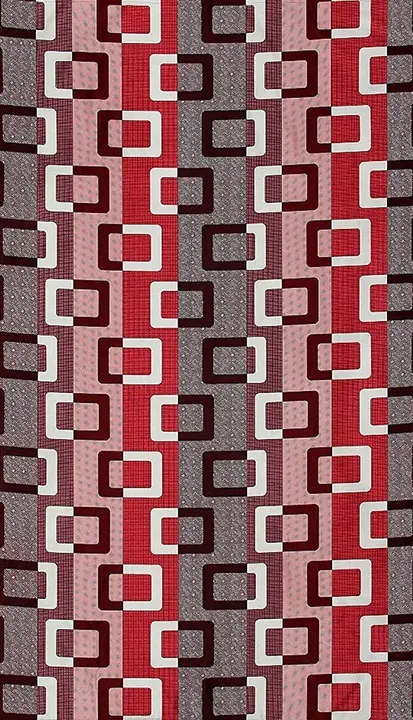 Geometric box printed multicolor curtain 5FT window  set of 1_Maroon uploaded by Home max india on 7/21/2023