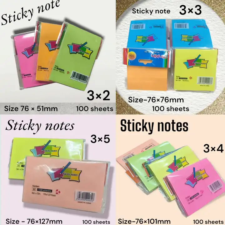 Neon Sticky note Pad 🗓️ uploaded by Sha kantilal jayantilal on 7/21/2023