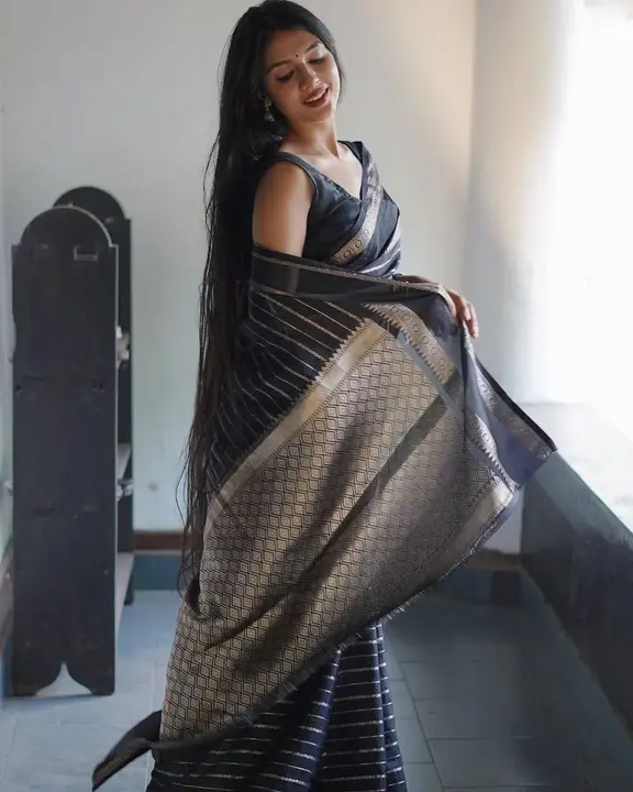 
Silk Saree beautiful Zari work in form of traditional uploaded by business on 7/21/2023