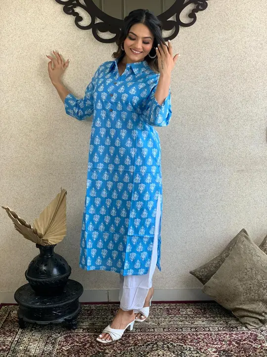 Cotton kurti uploaded by Sanvish collection on 7/21/2023