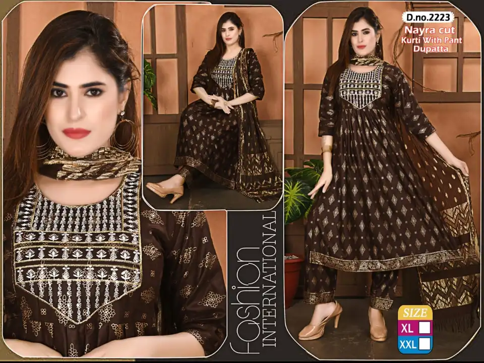 Nayra Cut Kurti Set uploaded by S. P. Collection on 7/21/2023