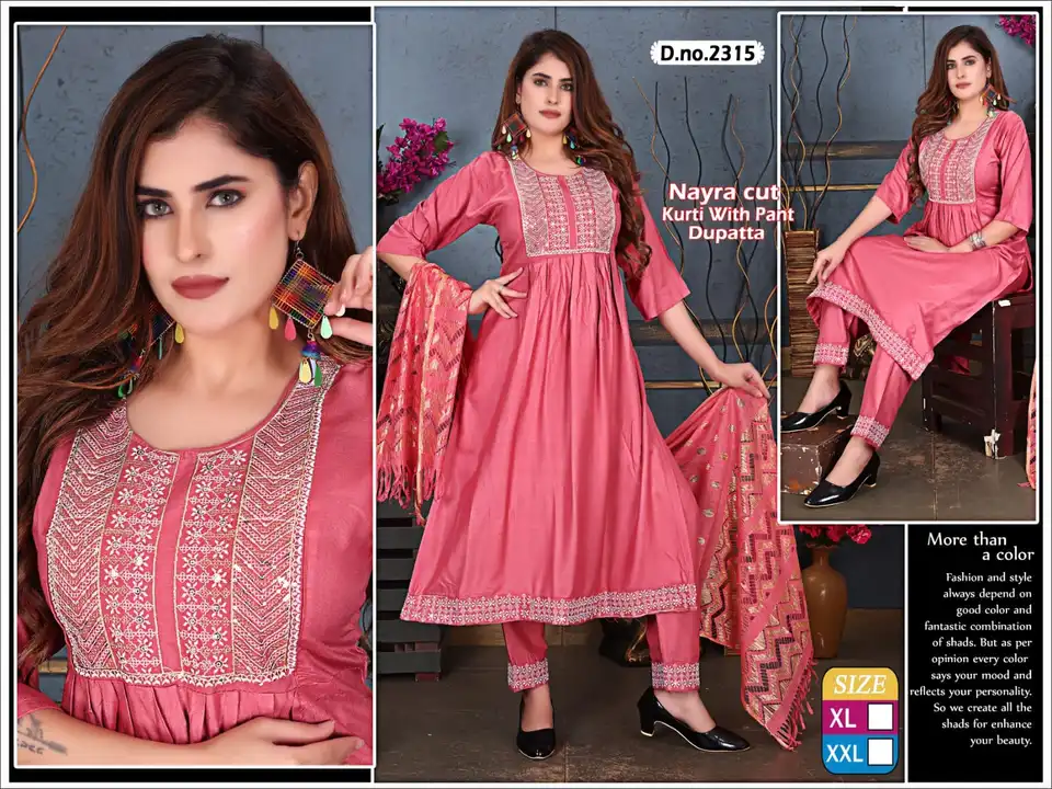 Nayra Cut Kurti Set uploaded by S. P. Collection on 7/21/2023