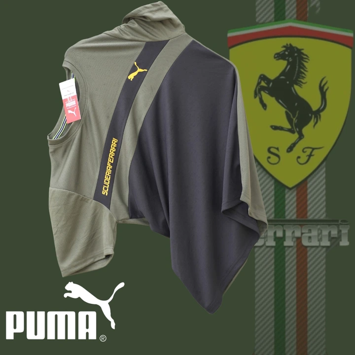 Puma brand t shirt half sleeve best quality Sarina sports fabric  uploaded by business on 7/21/2023