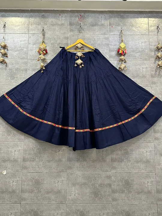 8-10 MTR Flair ivx
Pure cotton gamthi lace Fully stitched skirt uploaded by HEERADHYA ENTERPRISE on 7/21/2023