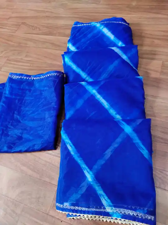 🔱🔱🔱🕉️🕉️🕉️🔱🔱🔱
🛍️🛍️ New launching🛍️🛍️
👉 Organja Fabric lahariya sarees.             👉 V uploaded by Gotapatti manufacturer on 7/22/2023