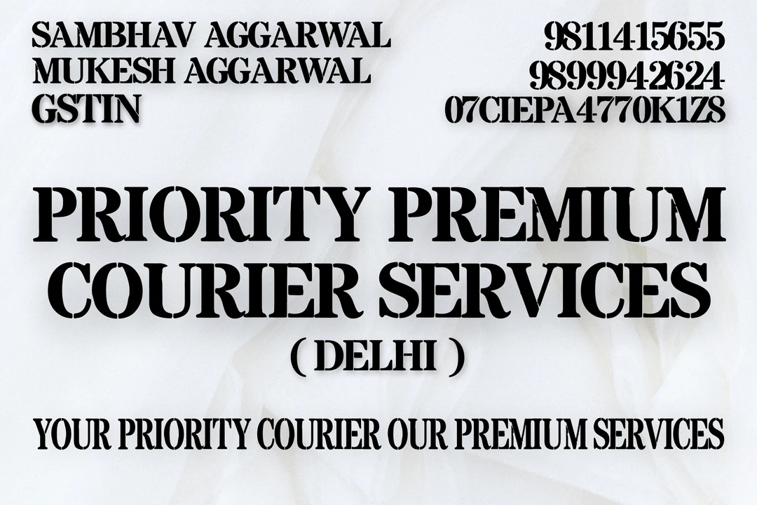 Visiting card store images of PRIORITY PREMIUM COURIER SERVIES