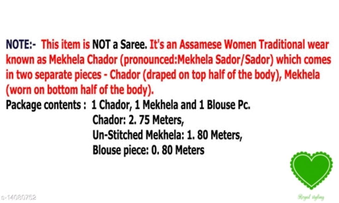 Checkered Assamese Mekhala chador for women uploaded by Royal styling on 3/17/2021