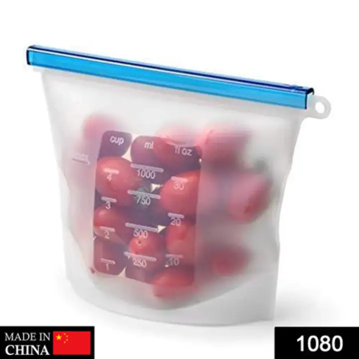 1080 Reusable Silicone Airtight Leakproof Food Storage Bag... uploaded by DeoDap on 7/22/2023