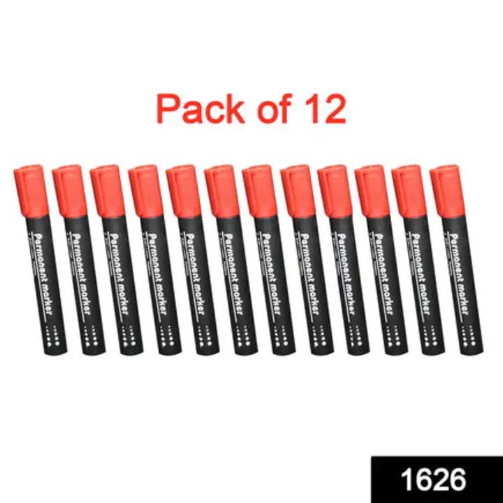 1626 Red Permanent Markers for White Board (Pack... uploaded by DeoDap on 7/22/2023