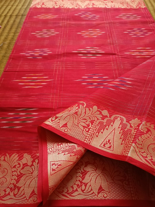 Pure Cotton KOTKI Design Tant Saree Without Blouse Piece uploaded by business on 7/22/2023