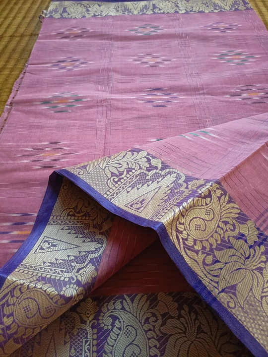 Pure Cotton KOTKI Design Tant Saree Without Blouse Piece uploaded by Handloom Craft on 7/22/2023