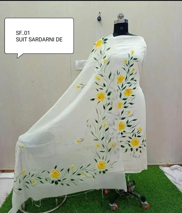 Post image *SUIT SARDARNI DE* PRESENTS 

ALLOVER 5 MTR FRONT HAND PAINTED SUIT

WITH SELLVES

WITH DUPPTA FULL HANDPAINT

ALL VISCOSE GEORGTEE

RPS 1500 SHIP FREE


HAND PAINTED SUITS TAKE 7 DAYS IN MAKINHG