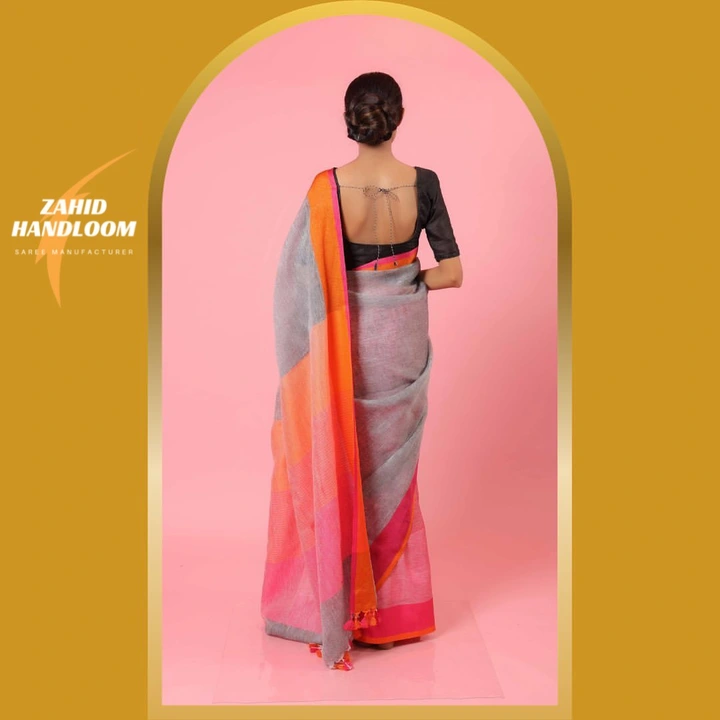 Linen Saree  uploaded by business on 7/22/2023