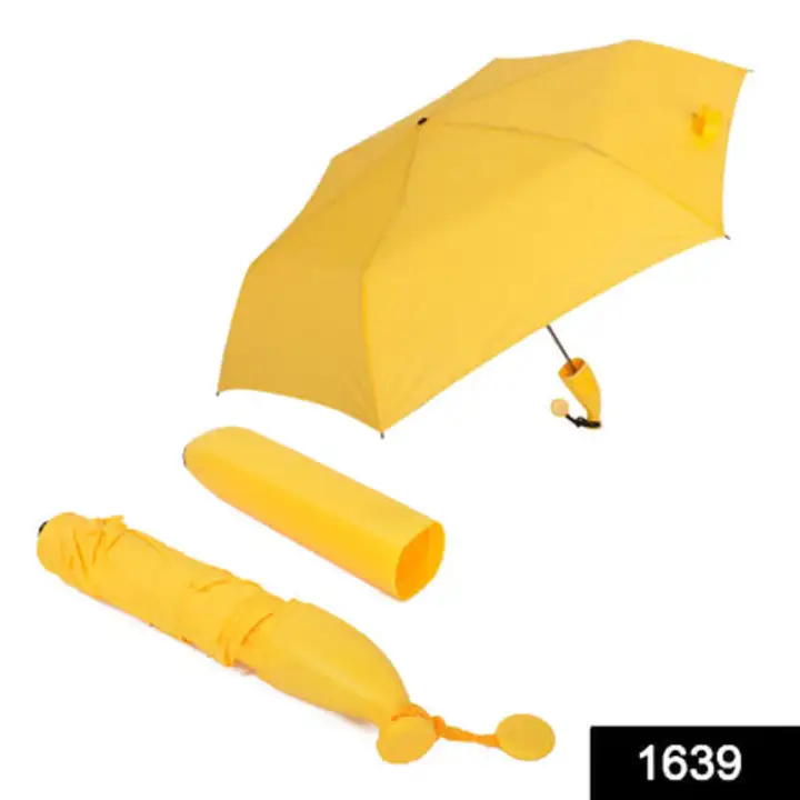 1639 Stylish Banana Shaped Mini Foldable Umbrella uploaded by DeoDap on 7/22/2023
