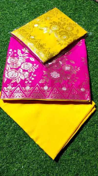 Banarasi silk suit with dupptta  uploaded by business on 7/22/2023