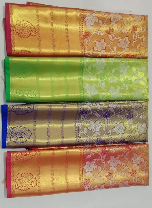 Tissue broker sarees  uploaded by Manasa pattu silk sarees on 7/22/2023