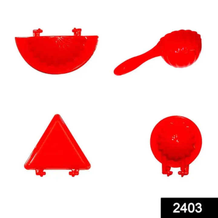 2403 4 Pcs Plastic Red Kitchen Tool Mould... uploaded by DeoDap on 7/22/2023