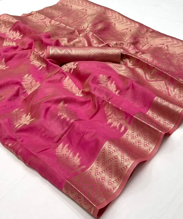 Organza saree  uploaded by business on 7/22/2023