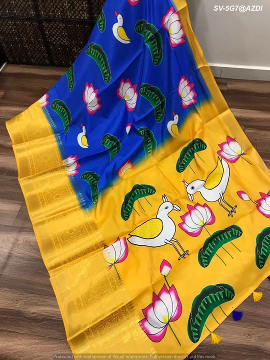 Banarsi handloom katan silk  uploaded by Suyukti Creation on 7/22/2023