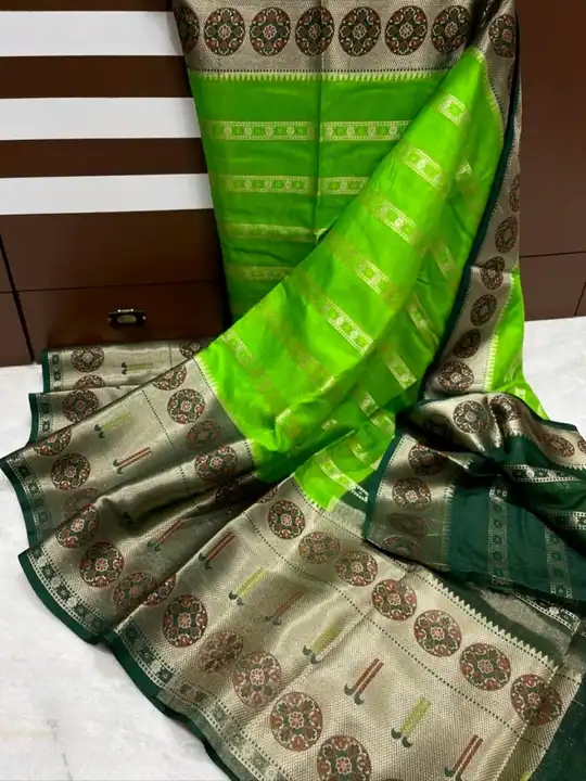 Banarasi daybel wam silk sarees  uploaded by business on 7/22/2023