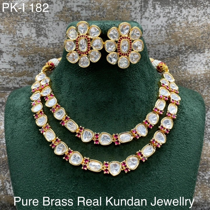 Pure brass real Kundan necklace  uploaded by Sb designs on 7/22/2023