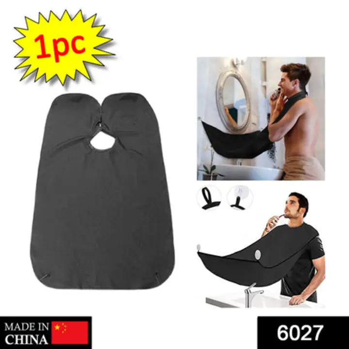 6027 Black Beard Apron Hair Clippings Catcher Grooming... uploaded by DeoDap on 7/22/2023