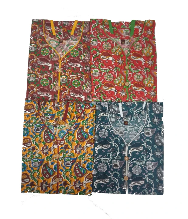 VViral girl women's cotton printed kurta pack of 4 uploaded by Vardhman Mavericks  on 7/22/2023