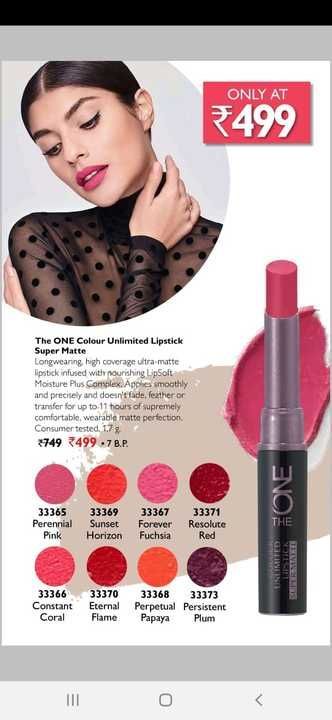The one lipstick of Oriflame uploaded by Shreeji collection on 3/17/2021