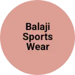 Business logo of Balaji Sports wear