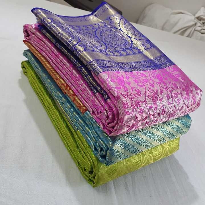 Kanchipuram party wear silk sarees uploaded by business on 3/17/2021