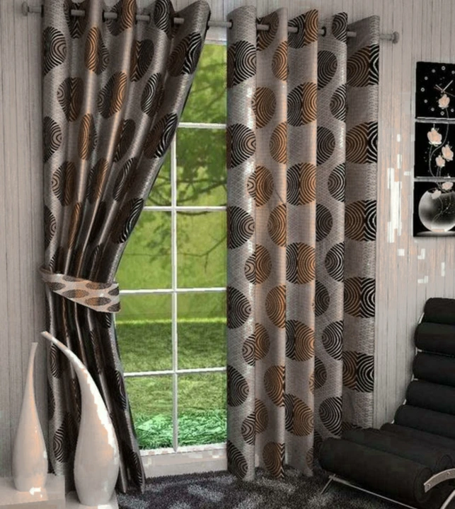 Tree printed multicolor curtain 5FT window set of 1_Brown  uploaded by Home max india on 7/22/2023