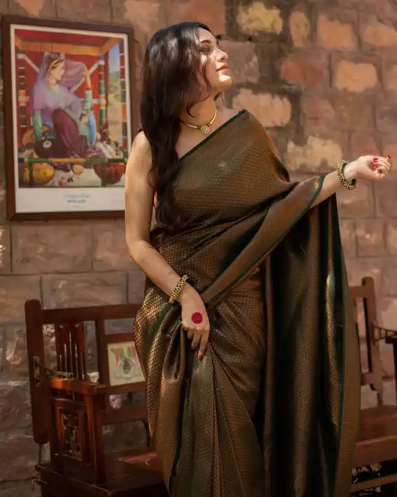 Rich pallu with allover zari weaving design saree  uploaded by DHANANJAY CREATIONS on 7/22/2023