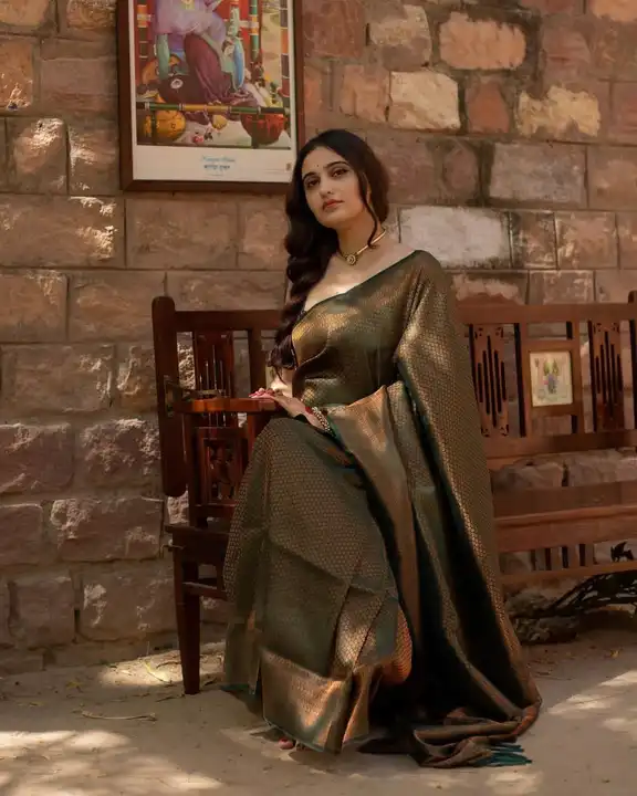 Rich pallu with allover zari weaving design saree  uploaded by DHANANJAY CREATIONS on 7/22/2023
