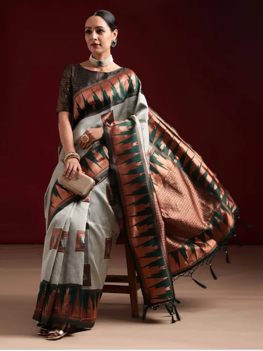 Hevay brordar with allover zari buta desing saree uploaded by DHANANJAY CREATIONS on 7/22/2023