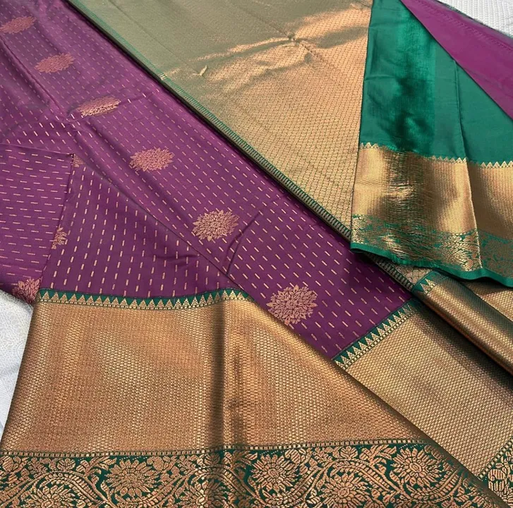 Rich pallu with allover Golden butii design saree  uploaded by DHANANJAY CREATIONS on 7/22/2023