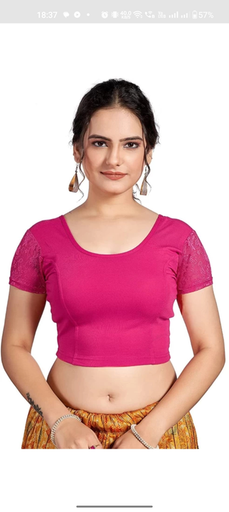 Fancy stretchable lycra blouse  uploaded by Shivam ecommerce service on 7/22/2023