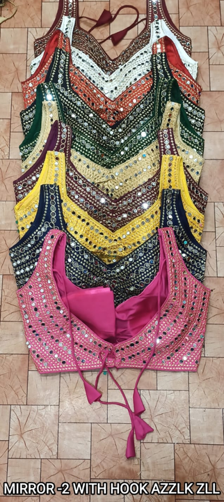 Original mirror fancy blouse  uploaded by Shivam ecommerce service on 7/22/2023