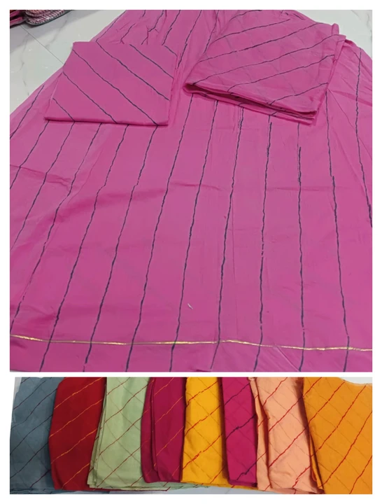 Cotton lahriya suit  uploaded by Shri gouri rajpooti center on 7/22/2023
