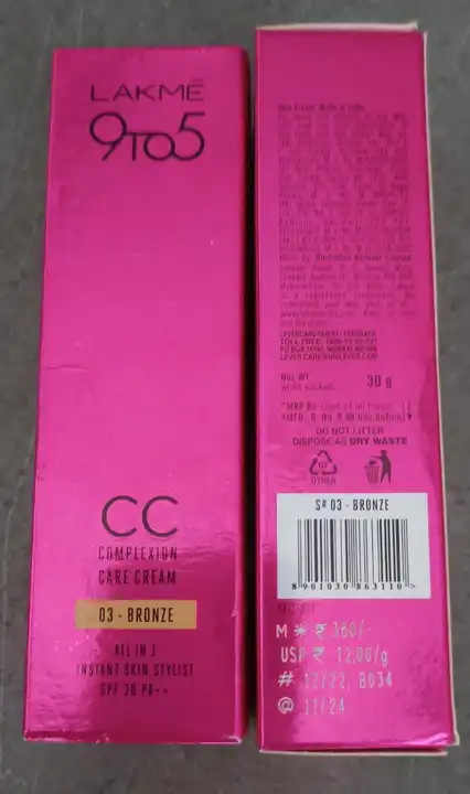 LAKME CC 3 NO. MRP 360  uploaded by MK TRADERS on 7/22/2023