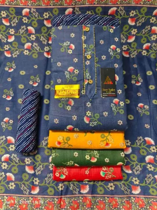 Cotton dress materials  uploaded by MAAJISA FASHION on 7/22/2023