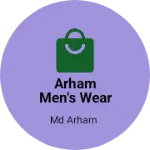 Business logo of Arham men's wear