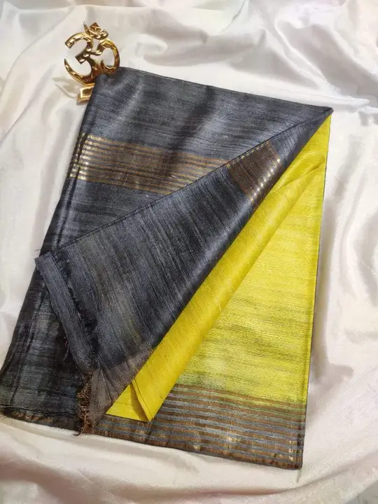 Pure Bhagalpuri Tusser Ghicha Silk Saree With Beautiful Blouse  uploaded by Kiran Textile on 7/22/2023