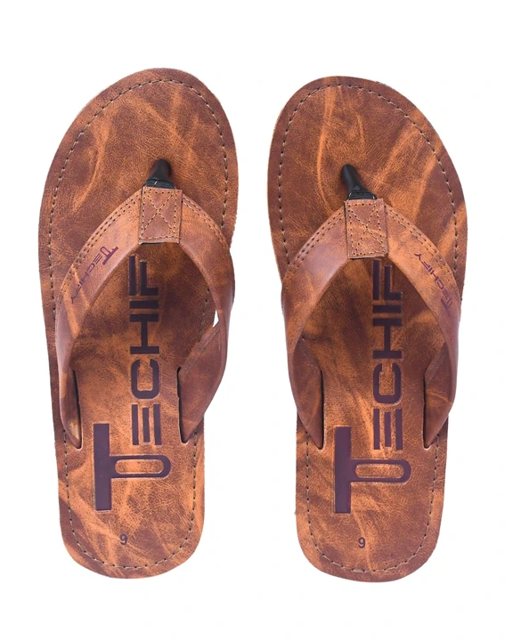 Techify mens slippers flipflop Tan color uploaded by Techify Exports on 7/22/2023