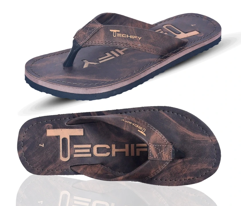 Techify mens flipflop made of rexin and eva  uploaded by business on 7/22/2023